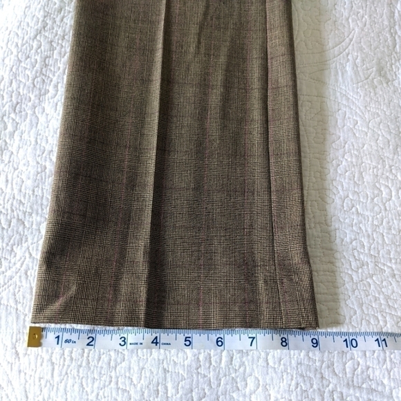 WORTHINGTON Tan Plaid Audrey fit Petite Stretch Trousers 6 NWT - Picture 11 of 11